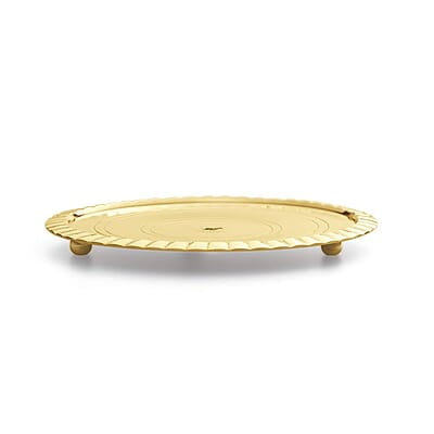 Borosil Akhand Diya (Small, Brass)