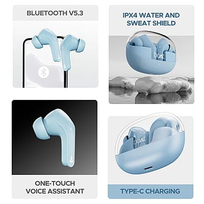 boAt Airdopes 311 Pro w/Up to 50 HRS Playtime, ASAP Charge(10min=150 Mins), Dual Mics w/ENx Tech, Transparent ID, 50 ms Low-Latency Beast Mode, IPX4 Truly Wireless in Ear Earbuds boAt Airdopes 311 Pro w/Up to 50 HRS Playtime, ASAP Charge(10min=150 Mins), Dual Mics w/ENx Tech, Transparent ID, 50 ms Low-Latency Beast Mode, IPX4 Truly Wireless in Ear Earbuds