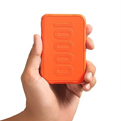 Ambrane 10000mAh Rugged, Slim & Compact Powerbank, 22.5W Fast Charging, USB & Type C Output Ambrane 10000mAh Rugged, Slim & Compact Powerbank, 22.5W Fast Charging, USB & Type C Output