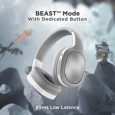 boAt Rockerz 460 Wireless Over Ear Headphones w/Up to 30hrs Playtime, 40mm Drivers, BEAST™ Mode, ENx™, Dual Pairing, BT v5.2, Instant Voice Assistant, Adaptive Fit boAt Rockerz 460 Wireless Over Ear Headphones w/Up to 30hrs Playtime, 40mm Drivers, BEAST™ Mode, ENx™, Dual Pairing, BT v5.2, Instant Voice Assistant, Adaptive Fit