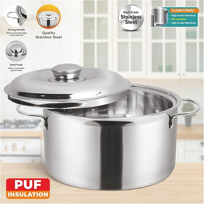 "Signora Ware Therma Casserole with Steel Handle 4 Liter
