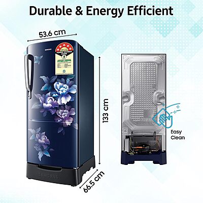 Samsung 183 L, 5 Star, Digital Inverter, Direct-Cool Single Door Refrigerator Samsung 183 L, 5 Star, Digital Inverter, Direct-Cool Single Door Refrigerator