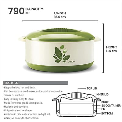 MILTON Orchid 1000 Casserole 790 ml MILTON Orchid 1000 Casserole 790 ml