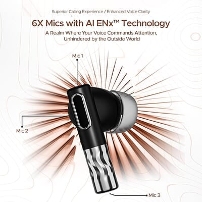 boAt Nirvana Zenith Truly Wireless in Ear Ear Buds w/Dolby Audio, 50dB ANC, Adaptive EQ Powered by Mimi, 6-Mic AI-ENx™, 50 Hrs. Playback & Hearables App Support boAt Nirvana Zenith Truly Wireless in Ear Ear Buds w/Dolby Audio, 50dB ANC, Adaptive EQ Powered by Mimi, 6-Mic AI-ENx™, 50 Hrs. Playback & Hearables App Support