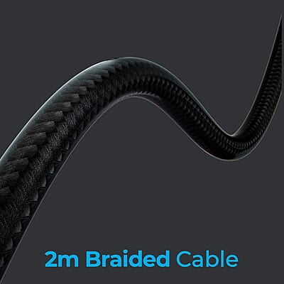 Zebronics Jet Premium Wired Gaming On Ear Headphone with LED Light for earcups, 40mm Neodymium Drivers, 2 Meter Braided Cable, Flexible mic, Suspension Headband, 3.5mm + USB Connector Zebronics Jet Premium Wired Gaming On Ear Headphone with LED Light for earcups, 40mm Neodymium Drivers, 2 Meter Braided Cable, Flexible mic, Suspension Headband, 3.5mm + USB Connector