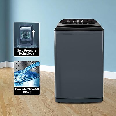 Godrej 8 Kg 5 Star Zero Pressure Technology With Steel Drum Fully-Automatic Top Load Washing Machine Godrej 8 Kg 5 Star Zero Pressure Technology With Steel Drum Fully-Automatic Top Load Washing Machine