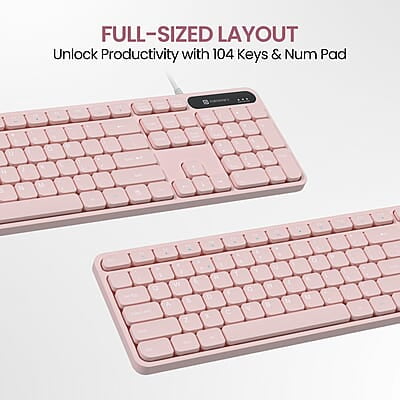 Portronics Ki-Pad 3 USB Wired Keyboard with Large Keycaps, Noise-Free Typing, Fn Multimedia Hotkeys, Full-Size Layout with Num Pad, Ergonomic Design, 1.5m USB Cable Portronics Ki-Pad 3 USB Wired Keyboard with Large Keycaps, Noise-Free Typing, Fn Multimedia Hotkeys, Full-Size Layout with Num Pad, Ergonomic Design, 1.5m USB Cable