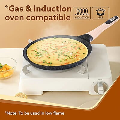 AGARO Imperial Granite Non Stick Tawa, 28 cm, Cast Aluminium Body AGARO Imperial Granite Non Stick Tawa, 28 cm, Cast Aluminium Body