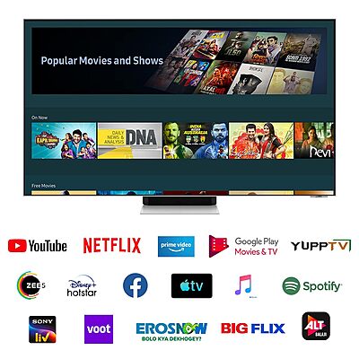 Samsung 138 cm (55 inches) 4K Ultra HD Smart NEO QLED TV QA55QN95BAKLXL Samsung 138 cm (55 inches) 4K Ultra HD Smart NEO QLED TV QA55QN95BAKLXL