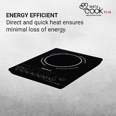 Havells Induction Cooktop Tc 18 1800 Watt (Crystal Glass, Black)