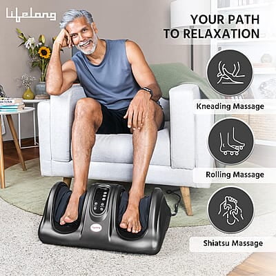 Lifelong Foot Massager Machine for Pain Relief with Kneading function Lifelong Foot Massager Machine for Pain Relief with Kneading function