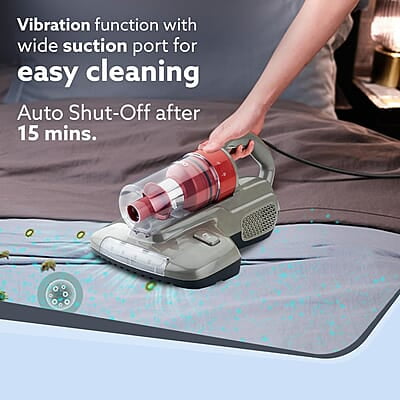 AGARO Grand Bed Vacuum Cleaner, Cyclonic Technology for Dust Collection 12kPa Suction Power AGARO Grand Bed Vacuum Cleaner, Cyclonic Technology for Dust Collection 12kPa Suction Power