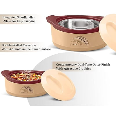 MILTON New Marvel Jr Inner Steel Casserole Gift Set of 3 MILTON New Marvel Jr Inner Steel Casserole Gift Set of 3