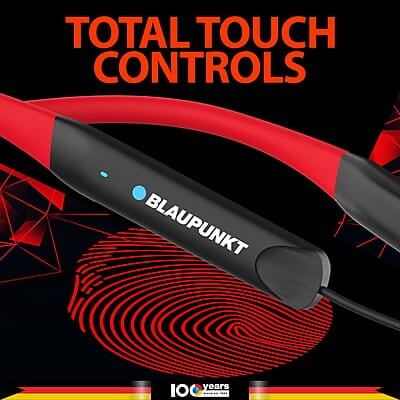 Blaupunkt Newly Launched BE120 Touch Wireless in Ear Neckband with Multi-Touch Control I Auto Magnetic Off I Gaming Ready I 40H Playtime I Turbovolt Charging I Built-in Handsfree Calling Blaupunkt Newly Launched BE120 Touch Wireless in Ear Neckband with Multi-Touch Control I Auto Magnetic Off I Gaming Ready I 40H Playtime I Turbovolt Charging I Built-in Handsfree Calling