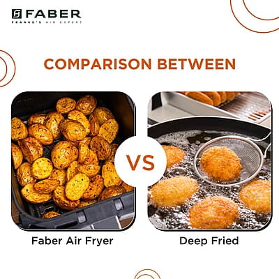 Faber 6L 1500W Digital Air Fryer Fry, Bake, Roast, Toast, Defrost, Grill & Reheat View Window Faber 6L 1500W Digital Air Fryer Fry, Bake, Roast, Toast, Defrost, Grill & Reheat View Window