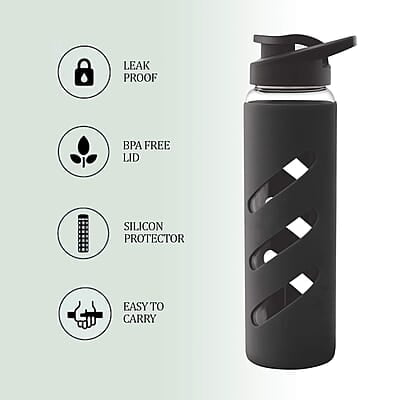 Treo By Milton CGWFBOT034ORNG0024 Glass Bottle, 725 ml Treo By Milton CGWFBOT034ORNG0024 Glass Bottle, 725 ml
