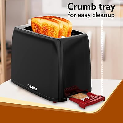 AGARO Olympia 750-Watt 2-Slice Pop-Up Toaster with 7 Toasting Settings AGARO Olympia 750-Watt 2-Slice Pop-Up Toaster with 7 Toasting Settings
