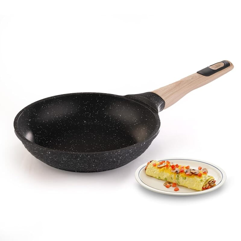 AGARO Imperial Granite Non Stick Fry Pan, 1.1L / 20cm, Cast Aluminium Body AGARO Imperial Granite Non Stick Fry Pan, 1.1L / 20cm, Cast Aluminium Body