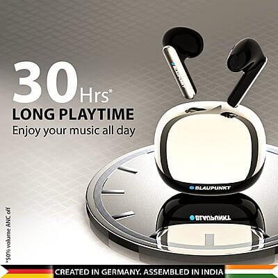 Blaupunkt Btw100 Khrome Bassbuds Truly Wireless Bluetooth Earbuds I Hd Sound I Gaming Mode I Low Latency I 30H PlaytimeITurbovolt Charging I Bt Version 5.3 I Intuitive Touch Controls Blaupunkt Btw100 Khrome Bassbuds Truly Wireless Bluetooth Earbuds I Hd Sound I Gaming Mode I Low Latency I 30H PlaytimeITurbovolt Charging I Bt Version 5.3 I Intuitive Touch Controls