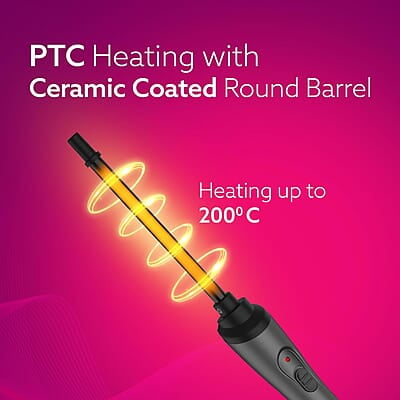 AGARO HC8001 Hair Curler With 10MM Barrel, Rod, Tong, Chopstick Hair Curler, Ceramic Coated Plates AGARO HC8001 Hair Curler With 10MM Barrel, Rod, Tong, Chopstick Hair Curler, Ceramic Coated Plates