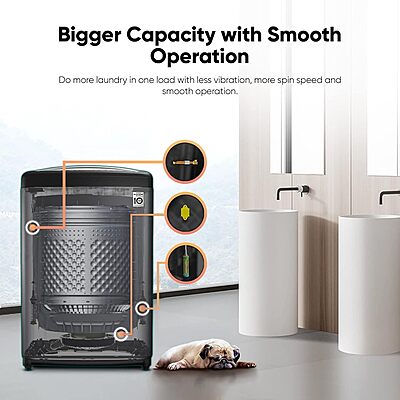 LG 9 Kg 5 Star Inverter Fully-Automatic Top Load Washing Machine