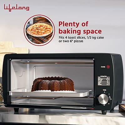 Lifelong OTG 9 Litre - Electric Oven Toaster Griller for Kitchen, Contant Temp - 1100W Lifelong OTG 9 Litre - Electric Oven Toaster Griller for Kitchen, Contant Temp - 1100W