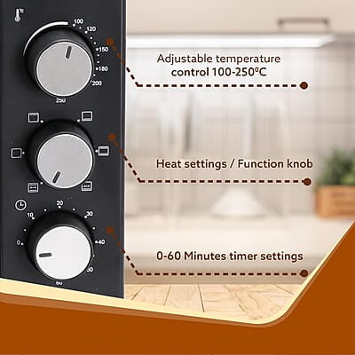 AGARO Marvel 19 Liters Oven Toaster Griller,Motorised Rotisserie Cake Baking Otg With 5 Heating Mode,(Black),1280 Watts AGARO Marvel 19 Liters Oven Toaster Griller,Motorised Rotisserie Cake Baking Otg With 5 Heating Mode,(Black),1280 Watts