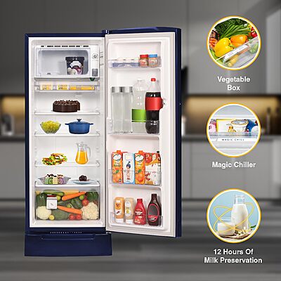 Whirlpool 207 L 3 Star Icemagic Pro Inverter Direct-Cool Single Door Refrigerator Whirlpool 207 L 3 Star Icemagic Pro Inverter Direct-Cool Single Door Refrigerator