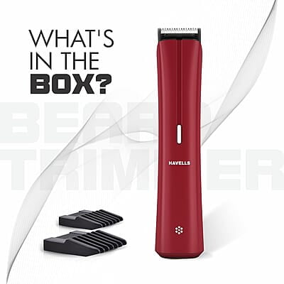 Havells Bt6111 Beard Trimmer, Skin Firendly Stainless Steel Blades 90 Mins Runtime Up To 13 Mm Havells Bt6111 Beard Trimmer, Skin Firendly Stainless Steel Blades 90 Mins Runtime Up To 13 Mm