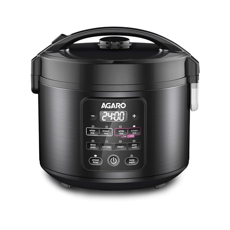 AGARO Regal Electric Rice Cooker, 3 Liters Ceramic Inner Bowl, Cooks Up to 600 Gms Raw Rice, SS Steamer AGARO Regal Electric Rice Cooker, 3 Liters Ceramic Inner Bowl, Cooks Up to 600 Gms Raw Rice, SS Steamer