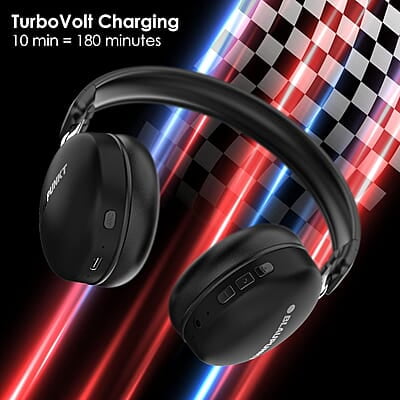 Blaupunkt BH51 ANC Moksha Bluetooth Wireless On Ear Headphones with 32 Hrs* Long Playtime I 25dB Active Noise Cancellation I 40MM Drivers I HD Sound I Built in Mic I TurboVolt Fast Charging Blaupunkt BH51 ANC Moksha Bluetooth Wireless On Ear Headphones with 32 Hrs* Long Playtime I 25dB Active Noise Cancellation I 40MM Drivers I HD Sound I Built in Mic I TurboVolt Fast Charging