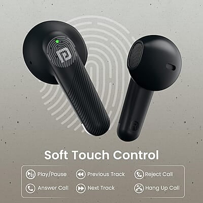 Portronics Harmonics Twins S18 in Ear TWS Earbuds with 30H Playtime, in Built HD Mic