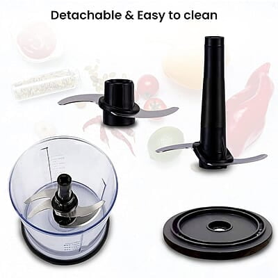 AGARO Electric Chopper, 400 Watts, Vegetable Chopper, Cutter, 100% Pure Copper Motor 500ML AGARO Electric Chopper, 400 Watts, Vegetable Chopper, Cutter, 100% Pure Copper Motor 500ML