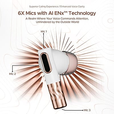 boAt Nirvana Zenith Truly Wireless in Ear Ear Buds w/Dolby Audio, 50dB ANC, Adaptive EQ Powered by Mimi, 6-Mic AI-ENx™, 50 Hrs. Playback & Hearables App Support boAt Nirvana Zenith Truly Wireless in Ear Ear Buds w/Dolby Audio, 50dB ANC, Adaptive EQ Powered by Mimi, 6-Mic AI-ENx™, 50 Hrs. Playback & Hearables App Support