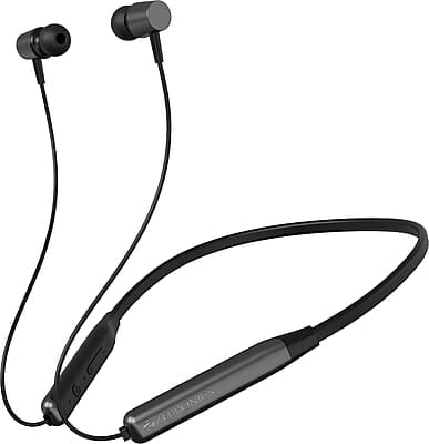 ZEBRONICS Zeb Evolve Wireless Bluetooth in Ear Neckband Earphone, Rapid Charge, Dual Pairing, Magnetic earpiece,Voice Assistant with Mic