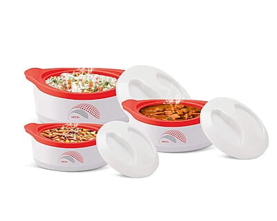 MILTON New Marvel Jr Inner Steel Casserole Gift Set of 3 MILTON New Marvel Jr Inner Steel Casserole Gift Set of 3