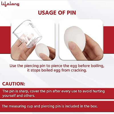 Lifelong Egg Boiler 360-Watt (Transparent and Silver Grey), Boil 7 eggs Lifelong Egg Boiler 360-Watt (Transparent and Silver Grey), Boil 7 eggs