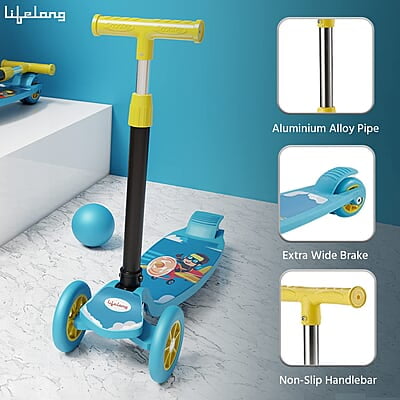 Lifelong LLKS01 Foldable Kick Skating Cycle Skate Scooter for Kids(Max User Weight: 50Kg) Kids Scooter