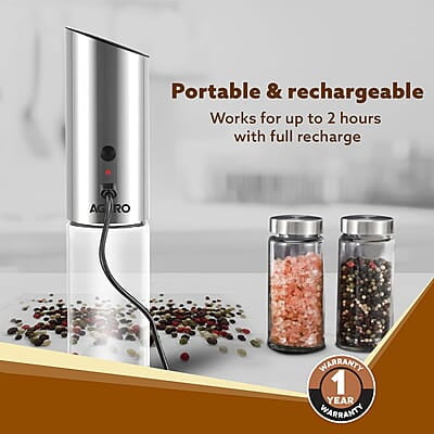 AGARO Gravity Salt & Pepper Automatic Grinder AGARO Gravity Salt & Pepper Automatic Grinder