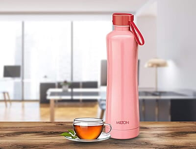 Milton New Tiara 900 Stainless Steel 24 Hours Hot and Cold Water Bottle, 750 ml