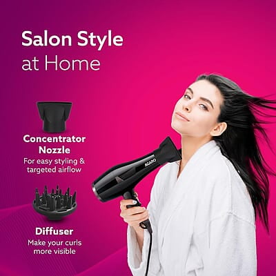 AGARO HD-1150 2000 Watts Professional Hair Dryer with Concentrator