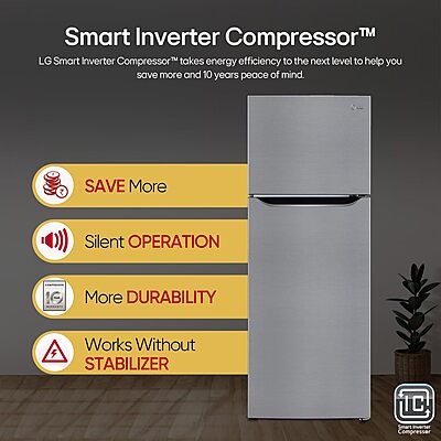 LG 264 L 2 Star Frost-Free Smart Inverter Double Door Refrigerator LG 264 L 2 Star Frost-Free Smart Inverter Double Door Refrigerator