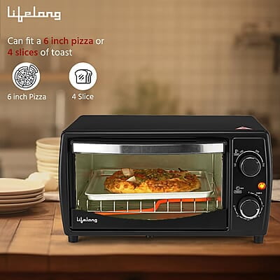 Lifelong OTG 10 Litre - Electric Oven Toaster Griller for Kitchen- 1000 W