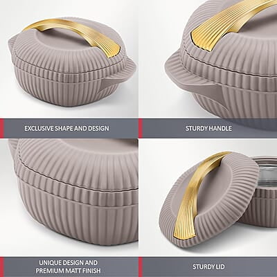 MILTON Oyster 1500 PU Insulated Casserole, 1275 ml