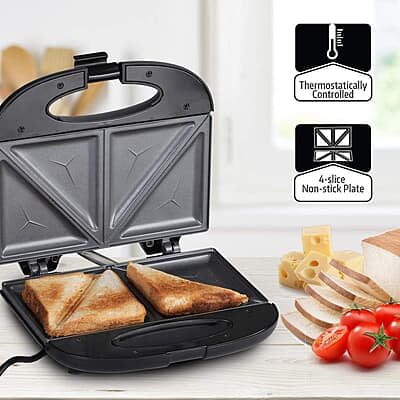 Agaro 750 watt Elegant Sandwich Maker, with Non-Stick Fixed Plates Agaro 750 watt Elegant Sandwich Maker, with Non-Stick Fixed Plates