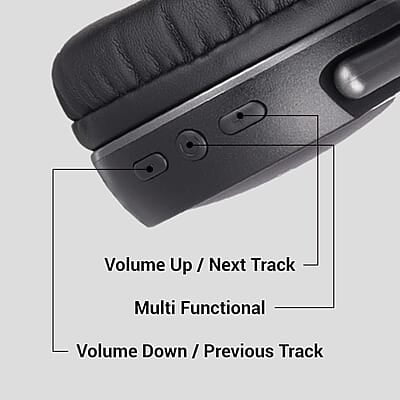 ZEBRONICS DUKE 2 Wireless Headphone, Supports Bluetooth, Dual Pairing, Deep Bass, up to 60h Battery Backup, AUX, Environmental Noise Cancellation, Gaming Mode, Now with Type C Charging ZEBRONICS DUKE 2 Wireless Headphone, Supports Bluetooth, Dual Pairing, Deep Bass, up to 60h Battery Backup, AUX, Environmental Noise Cancellation, Gaming Mode, Now with Type C Charging