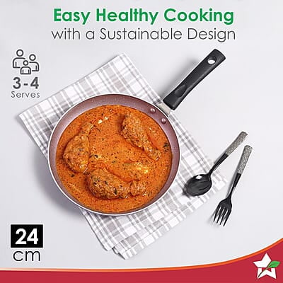 Wonderchef Valencia Non-Stick Fry Pan 1.5 litres Capacity Size 24 cm Wonderchef Valencia Non-Stick Fry Pan 1.5 litres Capacity Size 24 cm
