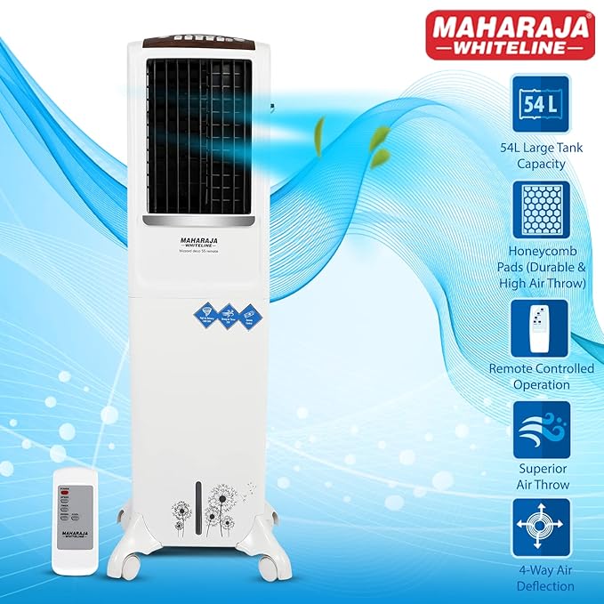 Maharaja White line Blizzard Deco 55, Air cooler Remote, Maharaja White line Blizzard Deco 55, Air cooler Remote,