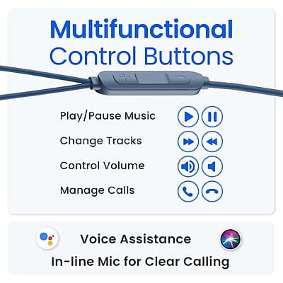 Ambrane Type C Wired Earphones with in-line Mic for Clear Calling, 1.2M Cable, 10mm Dynamic Drivers for BoostedBass, Control Buttons for iPhone 15, Samsung & Type C Devices Stringz 04 Ambrane Type C Wired Earphones with in-line Mic for Clear Calling, 1.2M Cable, 10mm Dynamic Drivers for BoostedBass, Control Buttons for iPhone 15, Samsung & Type C Devices Stringz 04