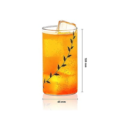 Borosil Vision Black Krip 350 ml Set of 6 pcs Transparent Drinking Glass |Borosilicate Glass Tumblers for Water, Cold Drinks, Juice| Flame Proof, Microwave & Dishwasher Safe | for Daily use & Gifting Borosil Vision Black Krip 350 ml Set of 6 pcs Transparent Drinking Glass |Borosilicate Glass Tumblers for Water, Cold Drinks, Juice| Flame Proof, Microwave & Dishwasher Safe | for Daily use & Gifting